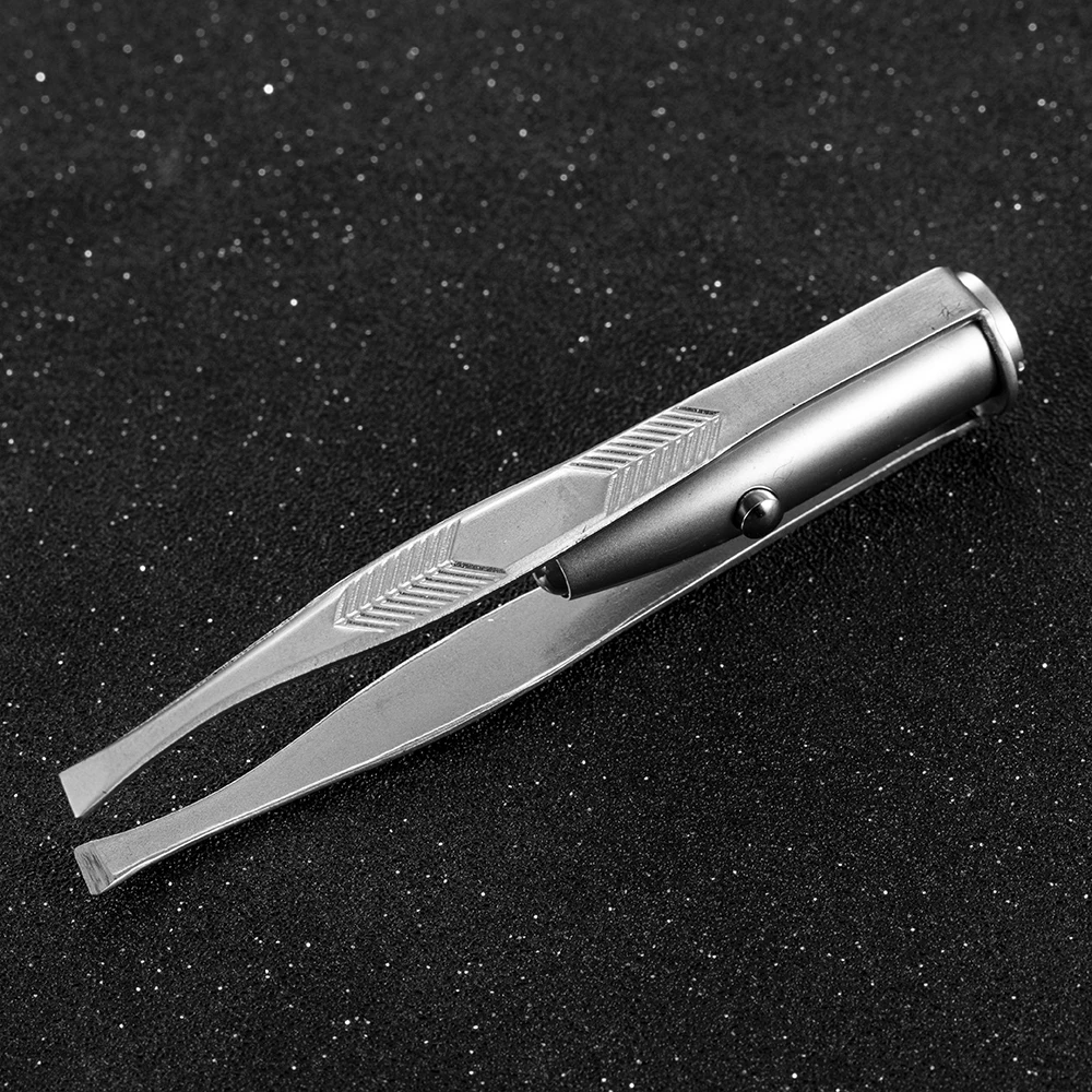 Eyebrow Tweezers 1 Pcs Led Stainless Steel Face Eyebrow Design Eyelashes Remover Tools Light Eyelash Beauty Makeup