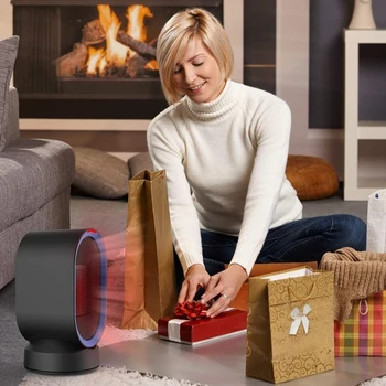 

ABRA-Ceramic Space Heater Small Electric PTC Heater Portable Desk Fan Heater Tip-Over and Overheat Protection for Home Office 60