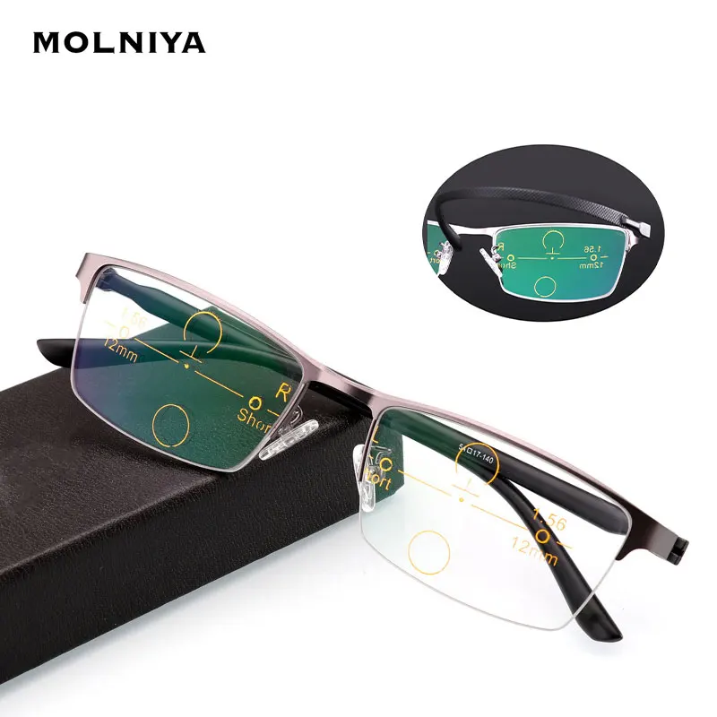 Двойной светильник цветные очки для чтения HD мульти-фокус прогрессивные 2020