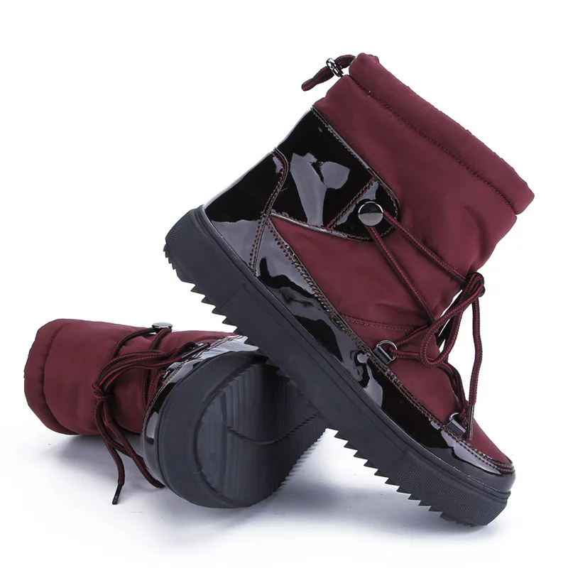 MORAZORA/российские теплые зимние ботинки женские шерстяные зимние ботинки с круглым носком Модные короткие женские ботильоны на платформе