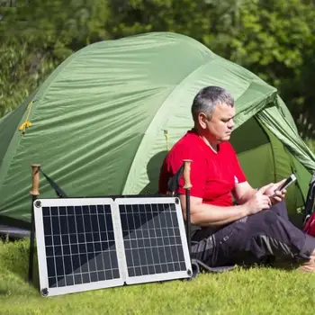

18V/12V Energy Saving Foldable Modern Solar Panel Cell Solar Panel Solar Power Charger Boat Camping DIY Car out