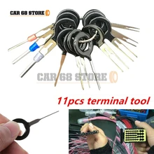 

1 Set Car Terminal Removal Tool Plug Circuit Board Wire Harness Terminal Extraction Pick Connector Crimp Pin Back Needle Remove