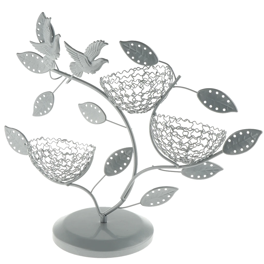 

Birds Tree Nest Jewelry Display Stand - Earring Eer Studs Holder Organizer Rack Tower 80 Holes