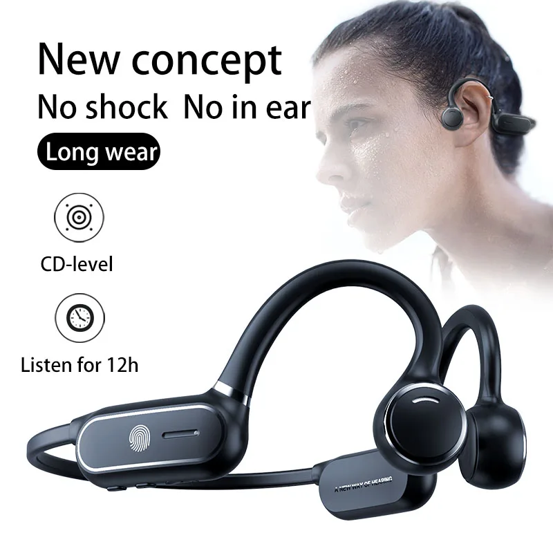 

DOSII New Arrival Wireless Bluetooth Headphone SOLO Bone Conduction Music Earphones Long Battery Life Headset for Work and Sport