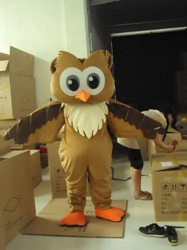 Classic Version big face Brown Owl Mascot Costume Adult Halloween Birthday party cartoon Apparel Cosplay Costumes adult size |
