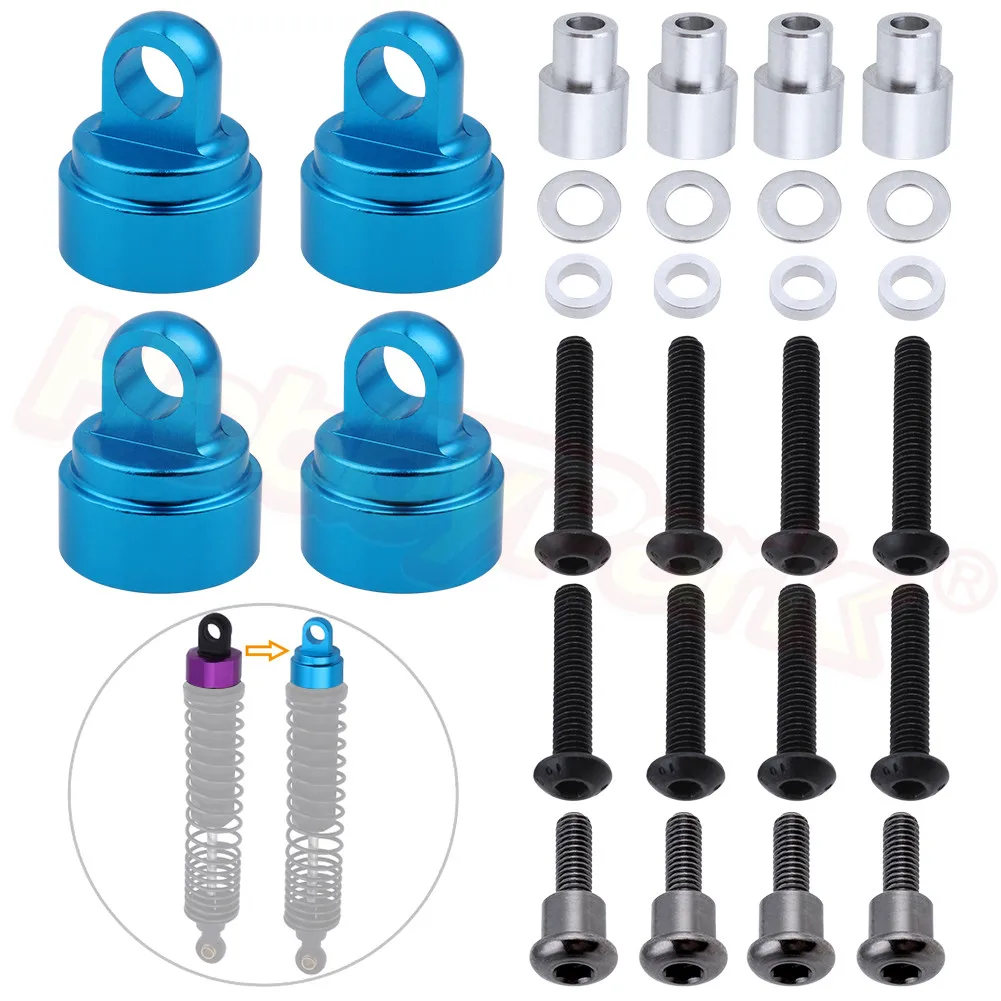 

Aluminum Shock Caps (12mm Inner Thread) for 1/10 Scale RC Cars Trucks Buggies Crawler Drift On Road