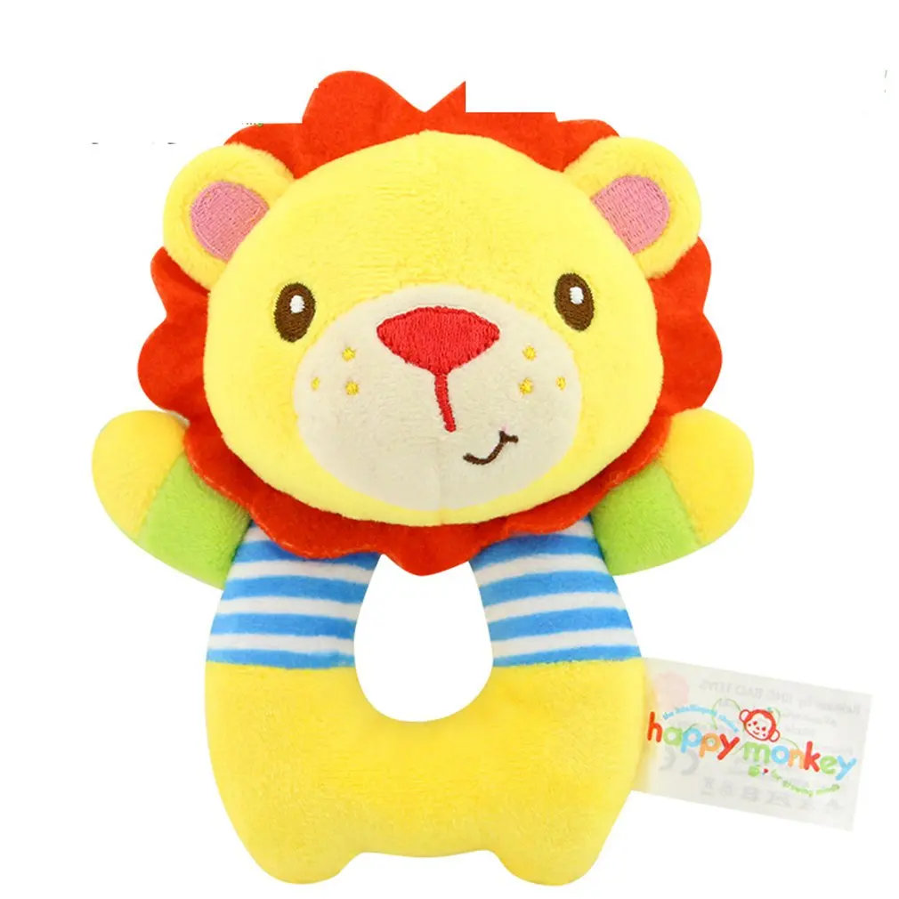 B2 Baby Rattle Plush Toy Marine Animal car pendant Crib Bed Hanging Animal Teether Interaction Colorful Fun Early Educational Dolls - Цвет: B2