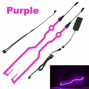 

1set Universal 3Mode Waterproof PVC EL Cold Light Film LED Light Motorcycle Helmet Night Riding Signal Flashing Stripe Bar