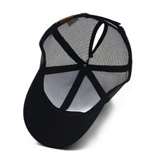 2 шт. Кепка пони грязная Высокая булочка конский хвост Mesh Trucker бейсбольная Регулируемая бейсбольная кепка папа-шляпа G66