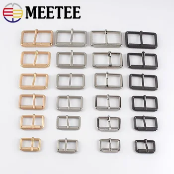 

2pcs Meetee 25-50mm Pin Belt Buckle for Bags Straps Rectangle Adjust Roller Shoes Belts Buckles Snap DIY Sewing Accessories