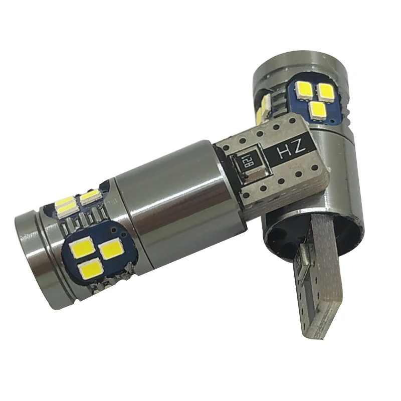 

10pcs Signal Lamp Led W5W 18SMD 3020Chips T10 Canbus Led 194 168 Car Interior Reading Light Dome Light Parking Light 12V