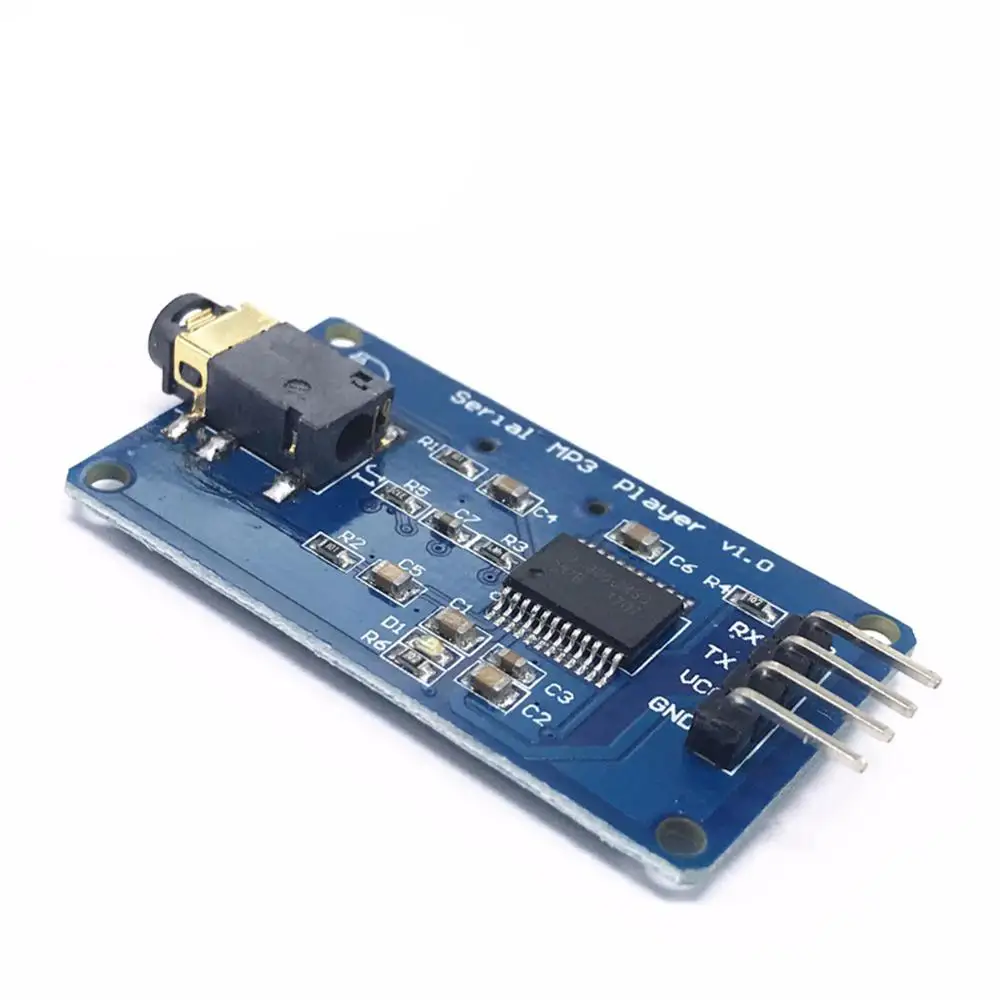 5 шт. YX6300 YX5300 UART управление серийный MP3 музыкальный плеер модуль для Arduino/AVR/ARM/PIC CF SD карты Micro SDHC MP3 WAV