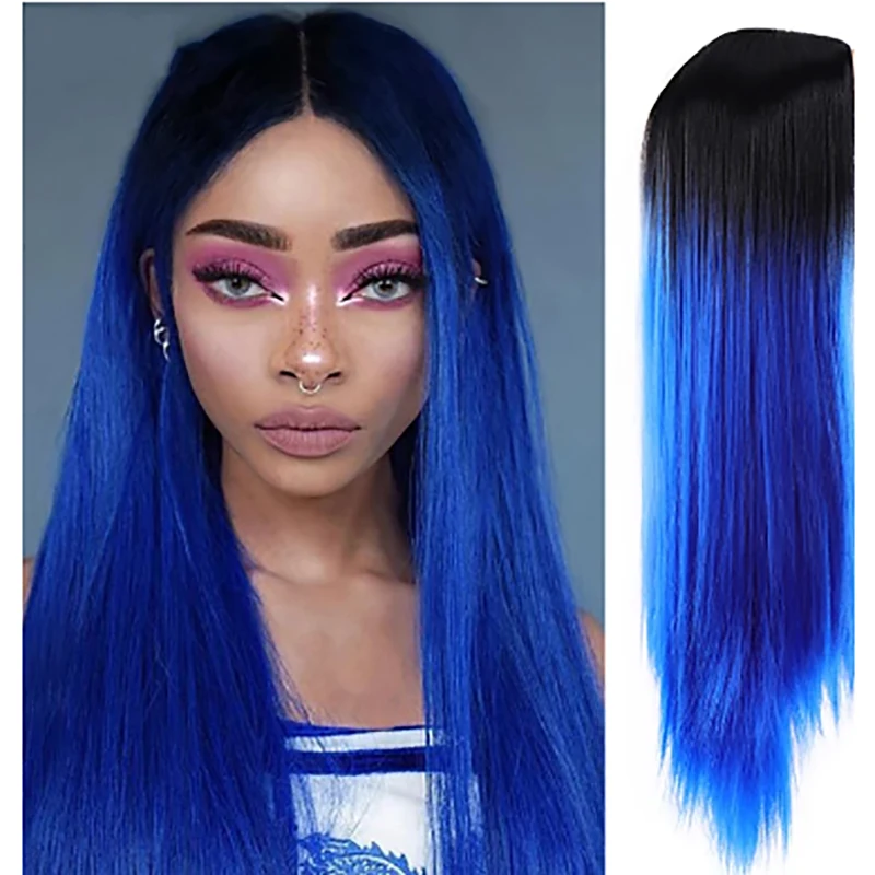 Long Ombre Cosplay Wig Wig Middle Long Synthetic Hair Wigs Long