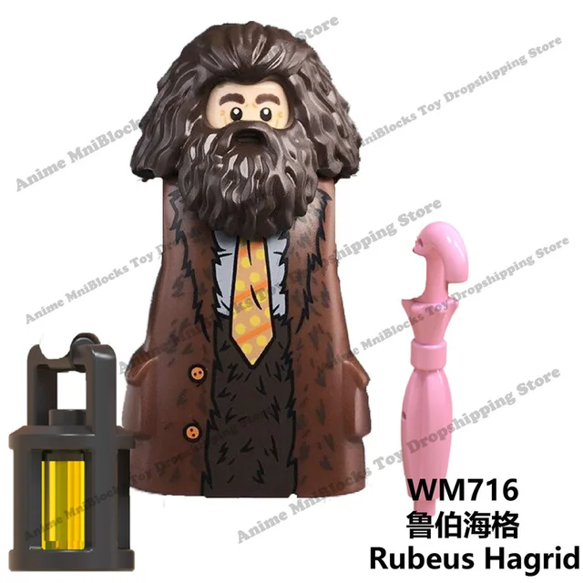 WM6040 WM6041 WM6059 Movies plastic Harried mini bricks action figure building blocks Assembly Toys for children birthday gifts WM716