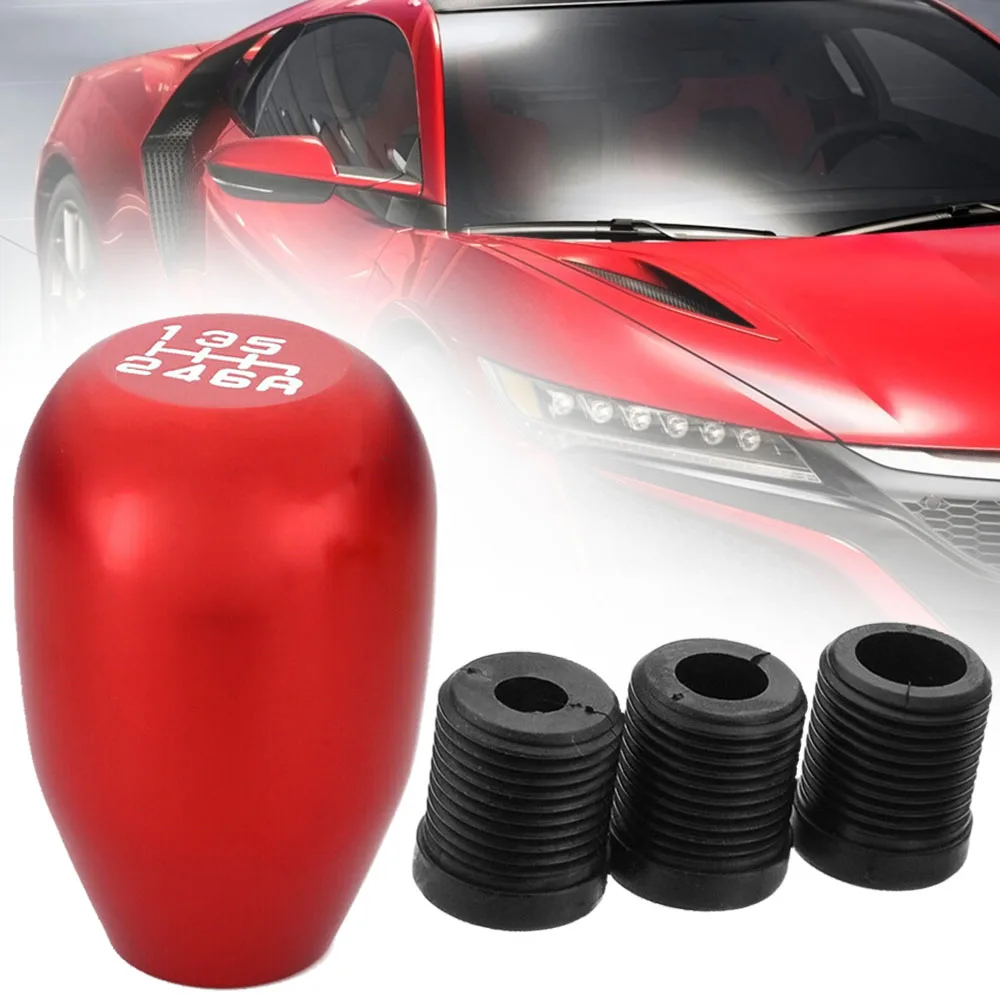 

6 Speed Red Aluminum Alloy Car Shift Gear Knob Shifter Lever Head For Honda Acura RSX Civic Si S2000