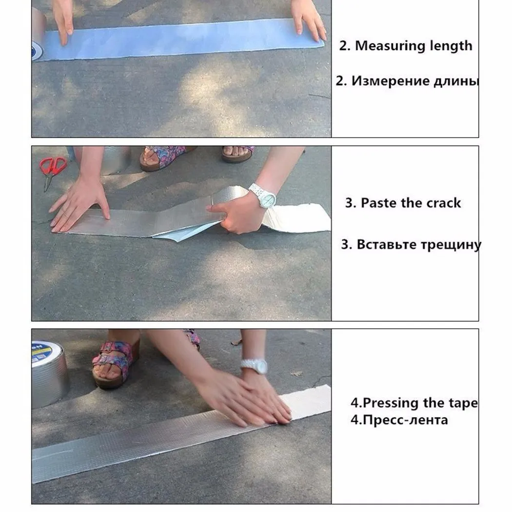  WTZWY Cinta de butilo impermeable de 2 rollos (4.92 pies x 3.94  pulgadas), cinta multifuncional para reparación de toldos al aire libre,  cinta de sellado de tuberías, kit de reparación de