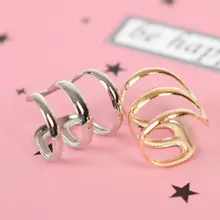 1pc Do Vintage estilo punk oco U-em forma de orelha brincos não perfurou osso do ouvido invisível dos homens e mulheres de jóias clipe de oreja(China)