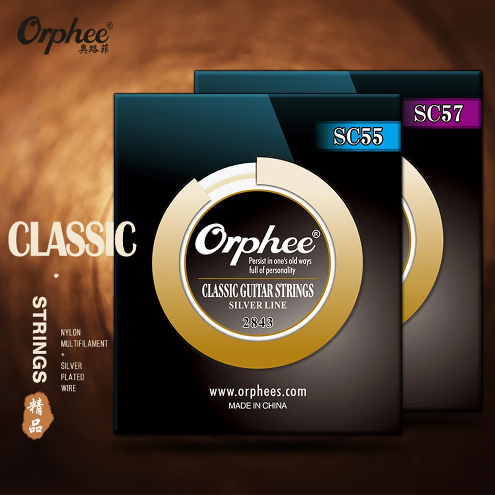 Orphee SC серии Классические гитарные струны жесткие/нормальное напряжение 028-043/028-045