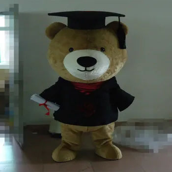 

Doctor Graduate Bear Mascot Costume Character Cosplay Carnival Party Game Fursuit Cartoon Dress Outfit Halloween Xmas Ad Clothes