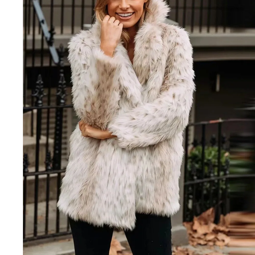 

Faux Fur Plush Coat Women Winter Warm Thick Luxury Teddy Coat Manteau Fourrure Femme Peluche Abrigo De Felpa Pelliccia Donna