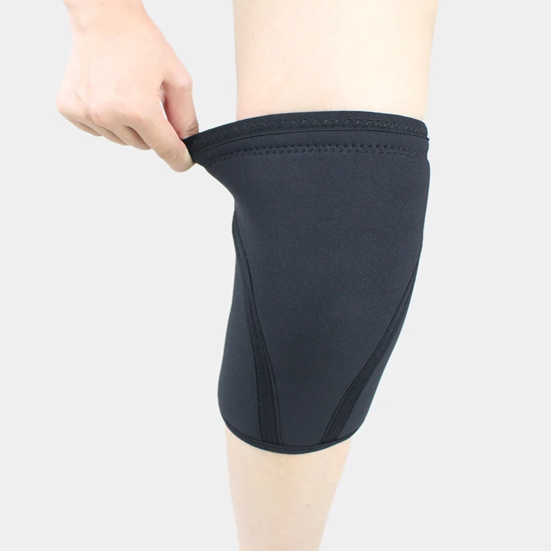 1 Pair Squat 7mm Knee Sleeves Pad Support Men Women Gym Sports Compression Neoprene Knee Protector For CrossFit Weightlifting