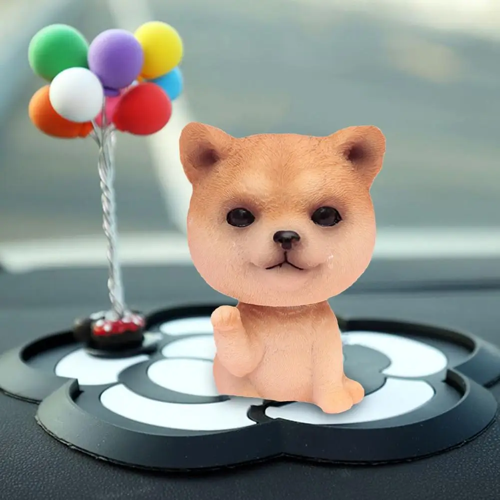 Ручная работа качающаяся голова собаки Милая игрушечная собака для автомобиля украшение для приборной доски дома автомобиля приборной панели щенка