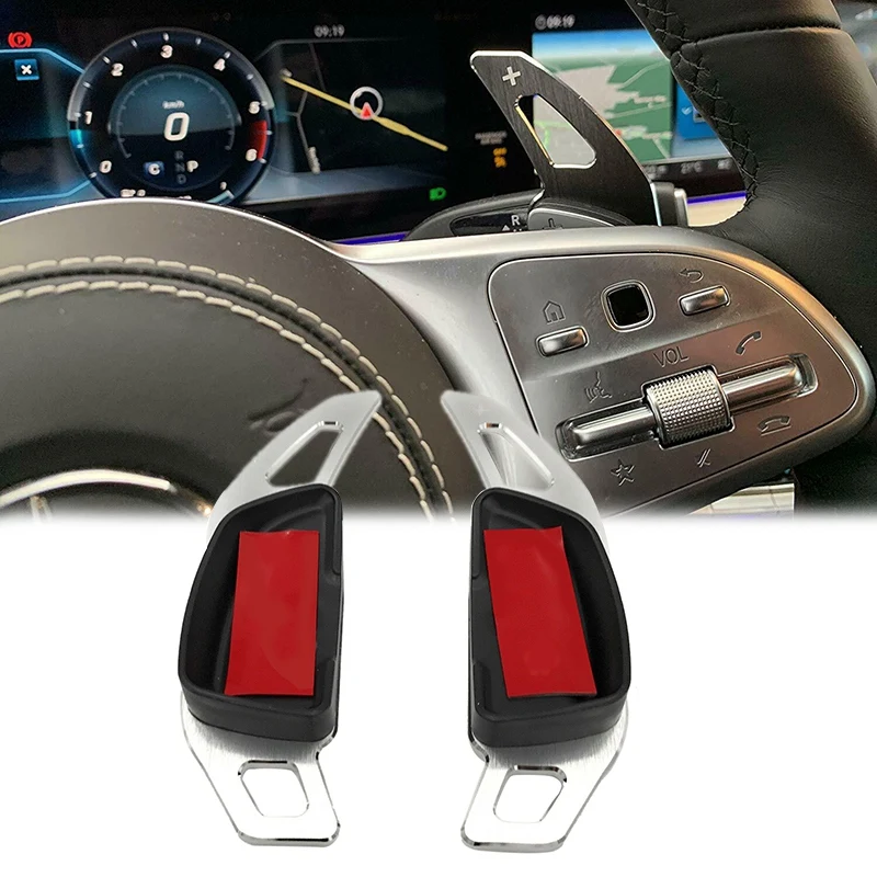 Paddle Shifter Extension, Aluminum Metal Steering Wheel Paddle Shifter Extensions for Mercedes