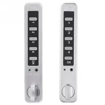 

8 Digit Security Code Combination Cam Cabinet Silver Zinc Alloy Convenient Password Coded Lock