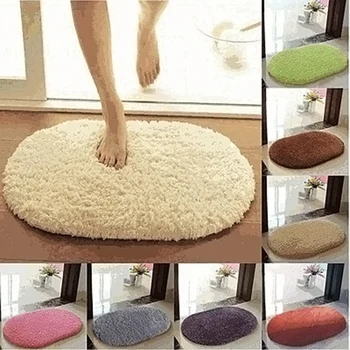 

1PC Living Room/Bedroom Area Rugs Gray Memory Foam Kitchen Absorbent Antiskid Mat Coral Velvet Home Entrance Carpets