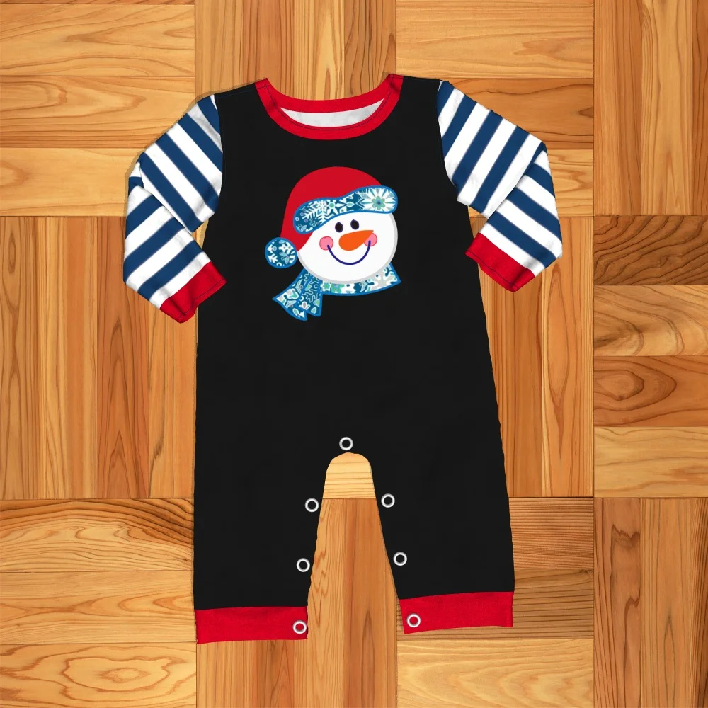 

New arrival Toddler Clothes New arrival Romper Snowman stripe pattern Autumn clothing Free Shipping 1908011159HY