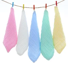 Платок из чистого хлопка, шесть слоев Марли, детская маленькая башня, 6 носовой платок, детские нагрудники с принтом, ручная Чистка gua jin