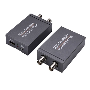 

SDI to HDMI with Power Adapter HDMI to SDI Mini 3G HD Video Micro Converter with Audio Auto Format Detection for Camera