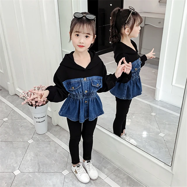 Conjunto ropa para niños, chándales de moda para niñas trajes deportivos para niños, ropa para niñas de 6, 8, 10 y 12 años, otoño y primavera, 2 piezas _ - AliExpress Mobile