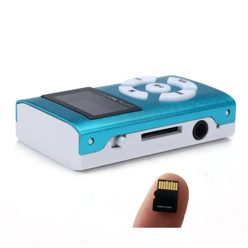 Модный ЖК-экран MP3 USB мини AIKEGLOBAL Hifi MP3 музыкальный плеер Поддержка 32 ГБ Micro SD TF карта