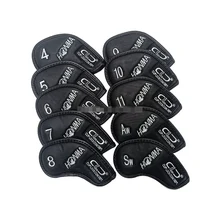 AW headcover rods club 4-11 PU cover New10pcs/set iron golf Single-sided upscale Honma SW wit golf embroidery shipping set Free