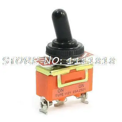 250V 25Amp SPDT фиксация Рокер Тип 2 положения тумблер w крышка