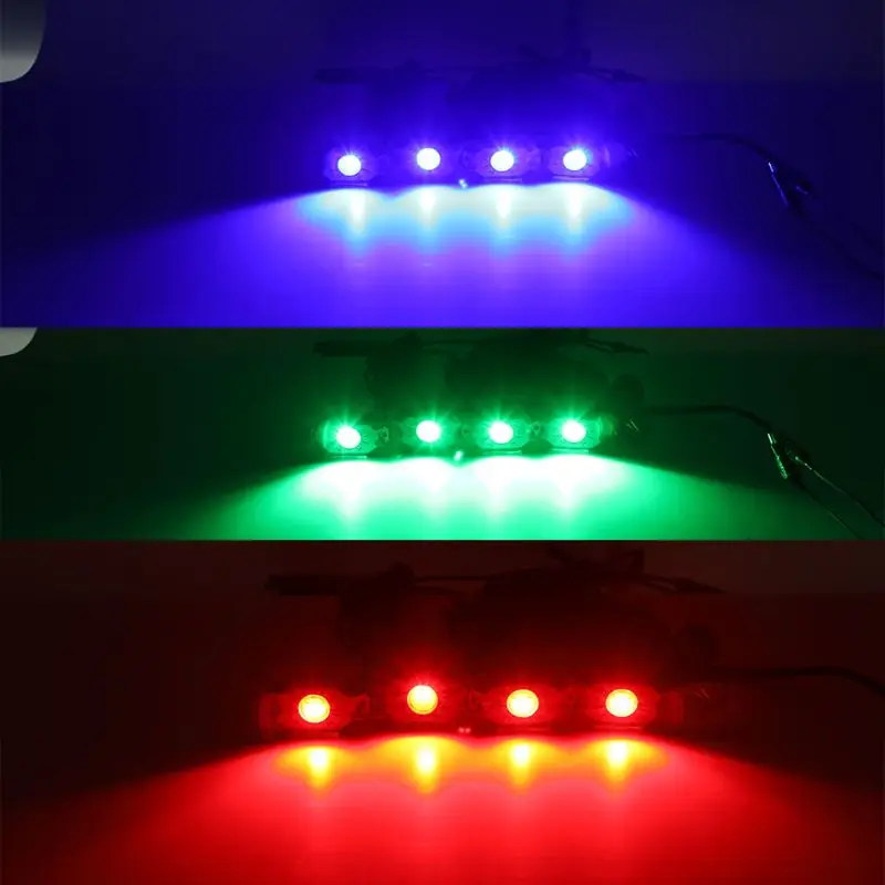 Модификация автомобиля 4 RGB светодиодные горные фонари внедорожная музыка беспроводной Bluetooth контроль Q1QE