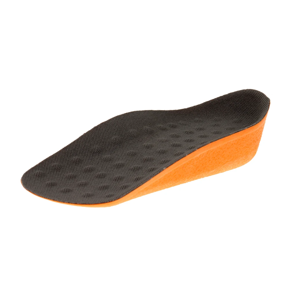 Men's Height Increase Insoles In Sock Shoe Pads Insert Heel Cups Foot Care