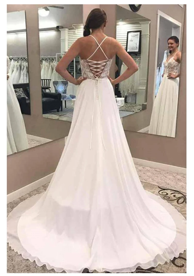 LORIE-Mermaid-Wedding-Dresses-Lace-Appliques-Spaghetti-Straps-Bride-Dress-Backless-Sexy-Side-Split-White-Ivory (1)