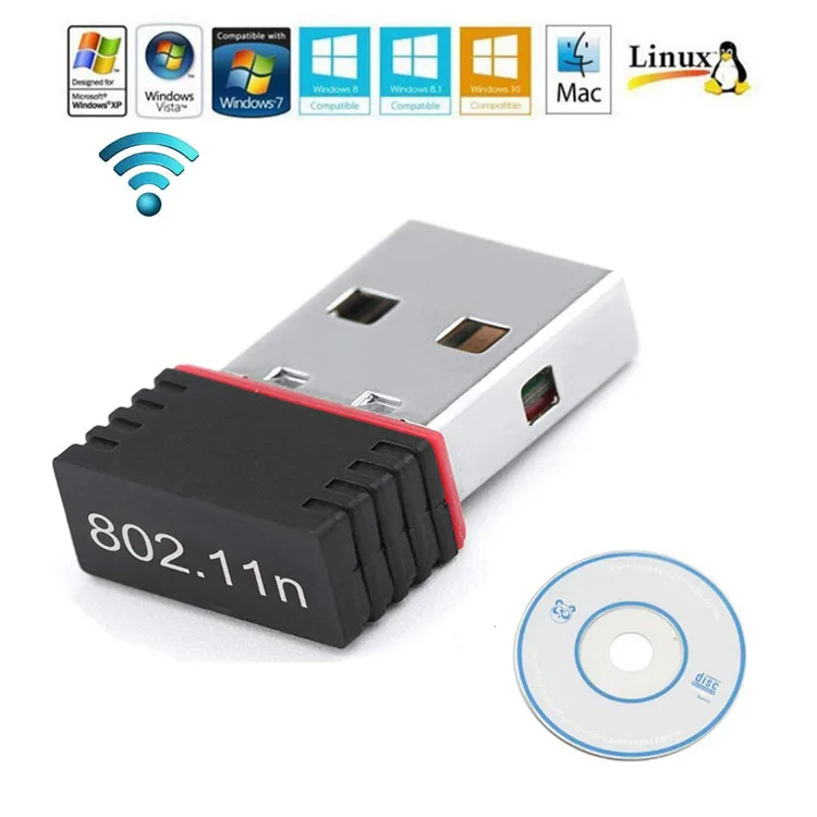 150M 150Mbps Mini USB WiFi Wireless Network LAN Card 802.11n/g/b USB Receivers Adapter For windows MAC LINUX