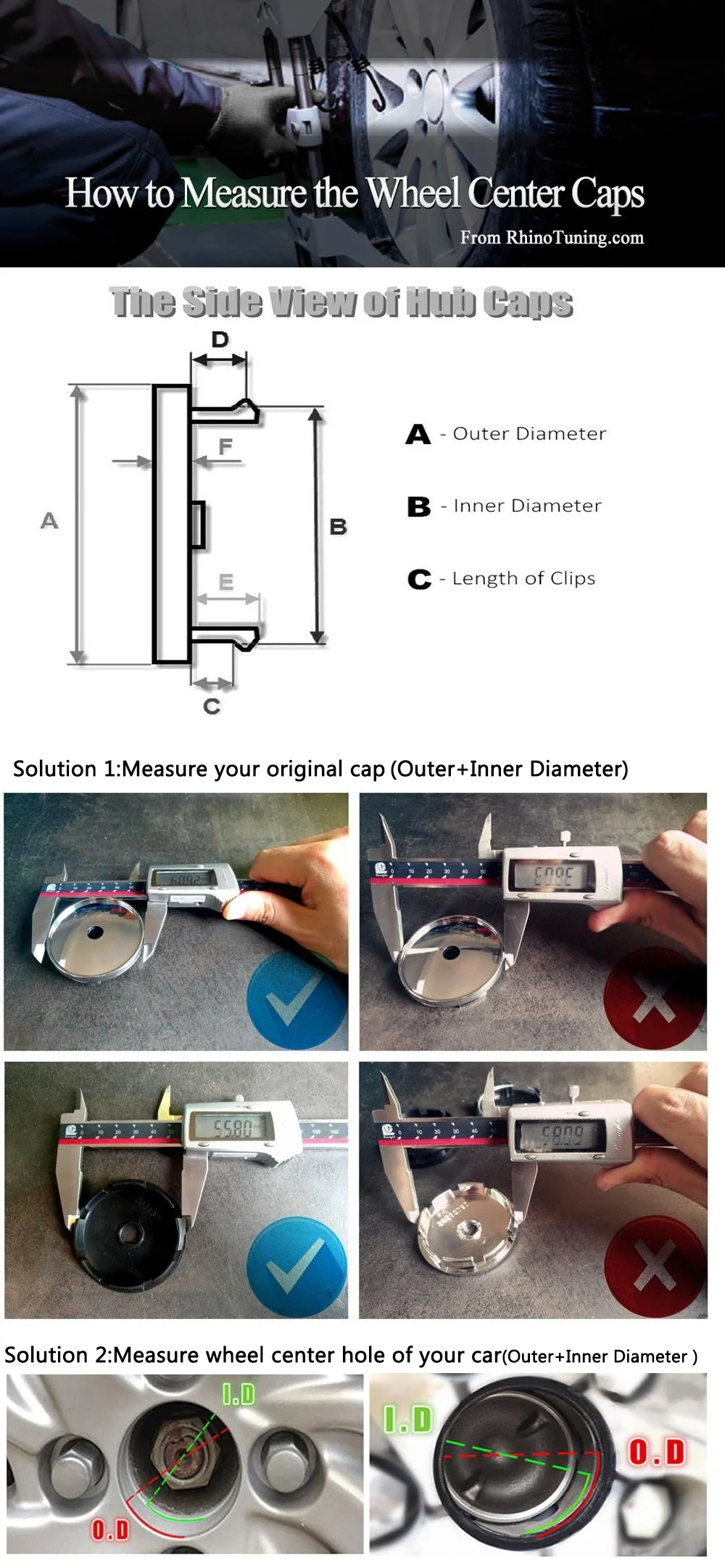 how to measure car cap