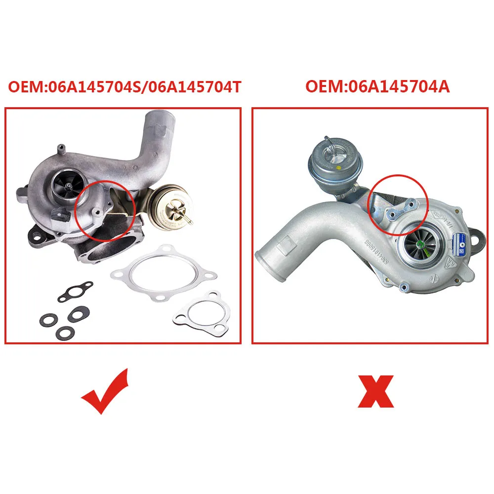 K04 001 турбозарядное устройство 06A145704S для Audi A3 Upgrade A4 TT 1 8 T 1.8L K03 улучшенный