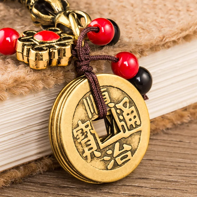 Brass pestle keychain pendant (1)