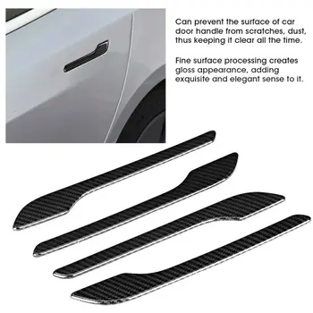 

4Pcs Car Door Handle Cover Label Decoration Accessory Fit For Tesla Model 3 2018-2019 ABS Car Exterior Door Handles