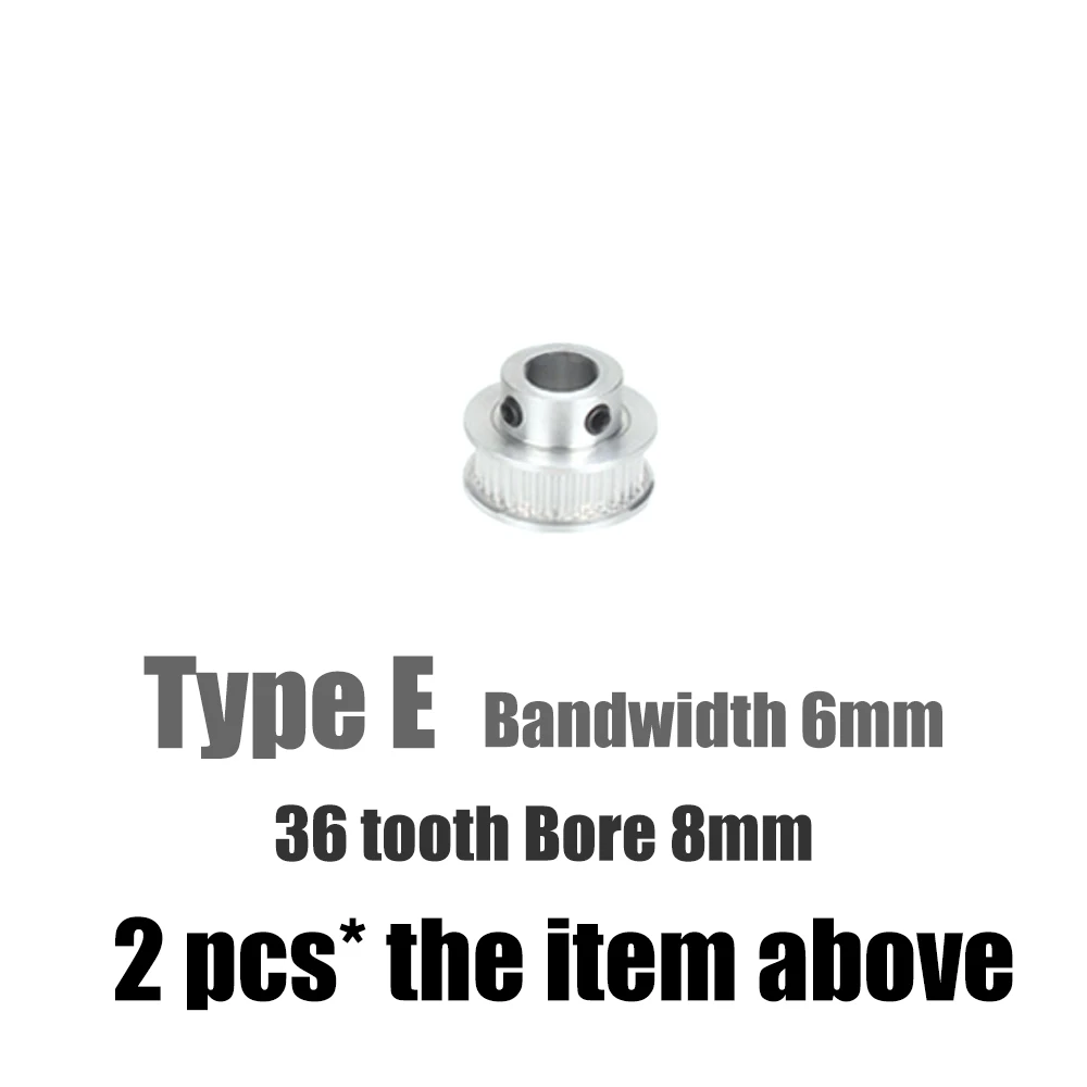 GT2 60 teeth 40Teeth 30 tooth 36tooth Bore 5mm/8mm Timing Alumium Pulley Fit for GT2-6mm Open Timing Belt for 3D Printer motor 3d printer 3D Printer Parts & Accessories