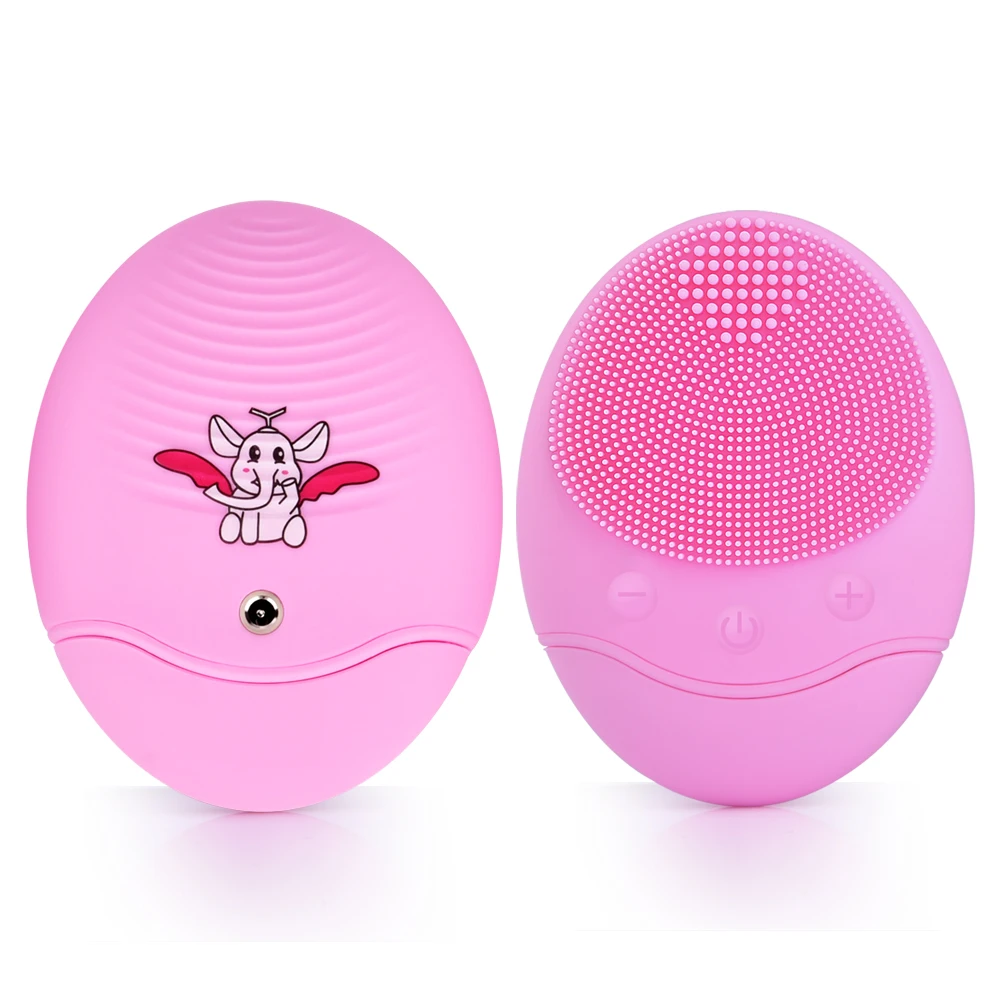 

Ultrasonic Electric Silicone Facial Cleansing Face Washing Brush USB Vibration Skin Blackhead Removal Pore Cleanser Massager