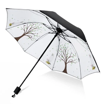 

White Clear Dog Beach Pocket Folding Small Automatic Umbrella Rain Women Goods Fishing Paraguas Windproof Men Anime Sun L