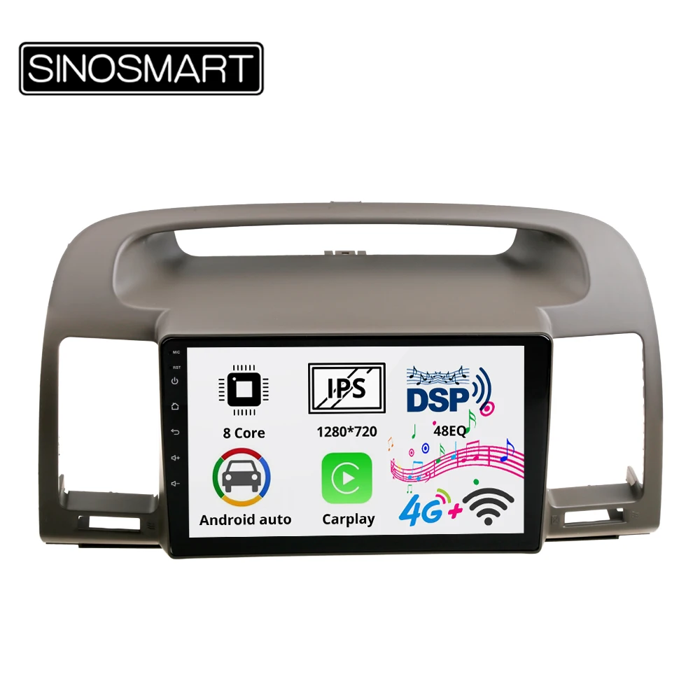 Sinosmart 8 ядерный DSP 48EQ 2Din IPS/QLED 2.5D экран автомобильный gps радио навигатор плеер для
