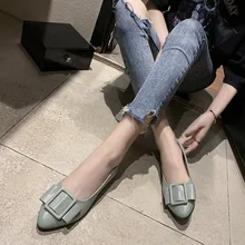 Женские Водонепроницаемые мокасины на плоской подошве с острым носком; элегантные модные весенне-летние женские удобные туфли с бантом; zapatos mujer