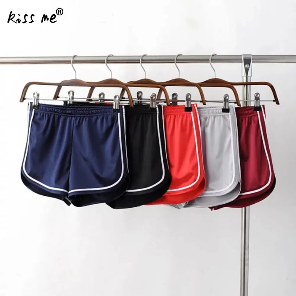 Спортивные беговые шорты женские Однотонные эластичные Фитнес тренировочные спортивные костюмы Спортивная одежда для занятий спортом на открытом воздухе женские спортивные шорты